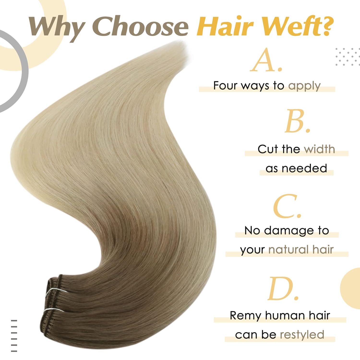 Full Shine Human Hair Weft Ext – Sewing Lab recenzja i cena